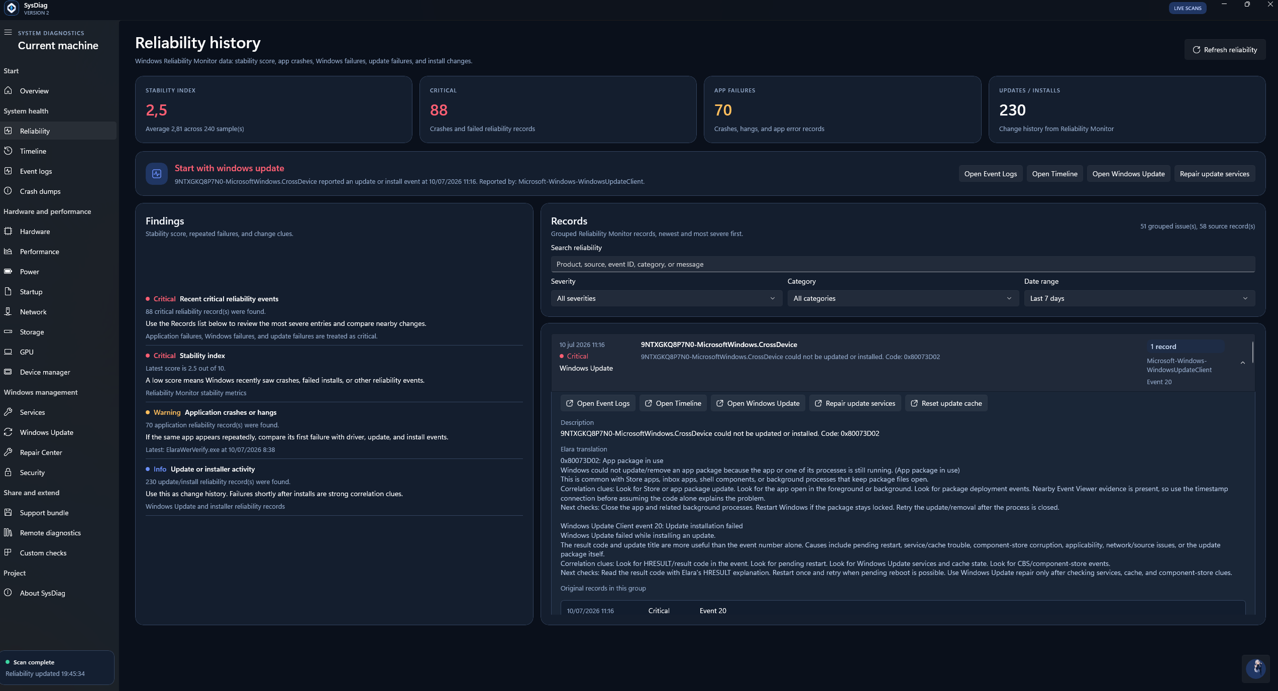 Lurionyx SysDiag Version 2 screenshot 2